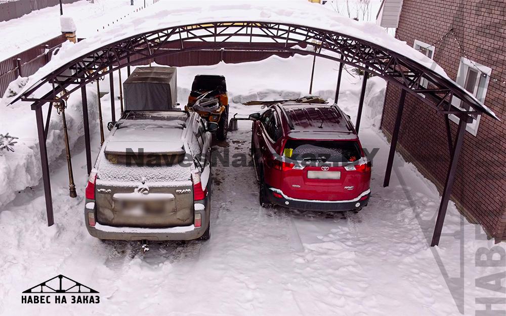 арочный навес