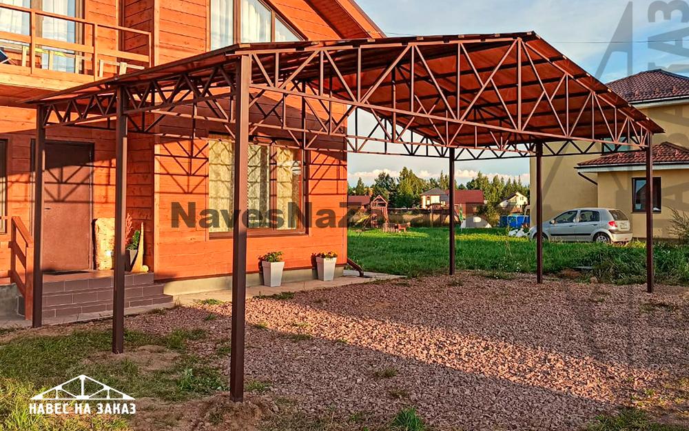 Двускатный навес3
