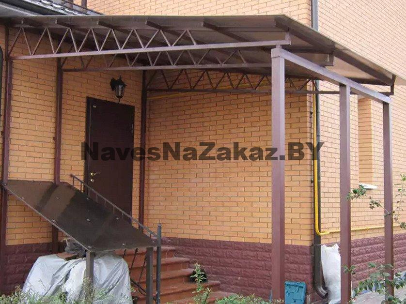 Навес над крыльцом к дому 4 на 7
