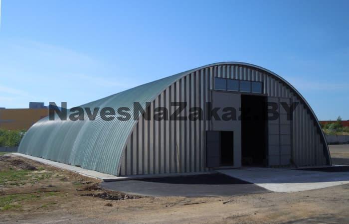 Бескаркасный арочный ангар 32 на 10