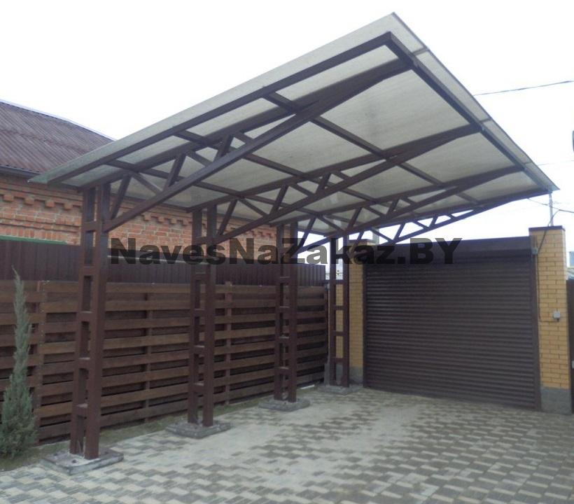 сварной консольный навес -1