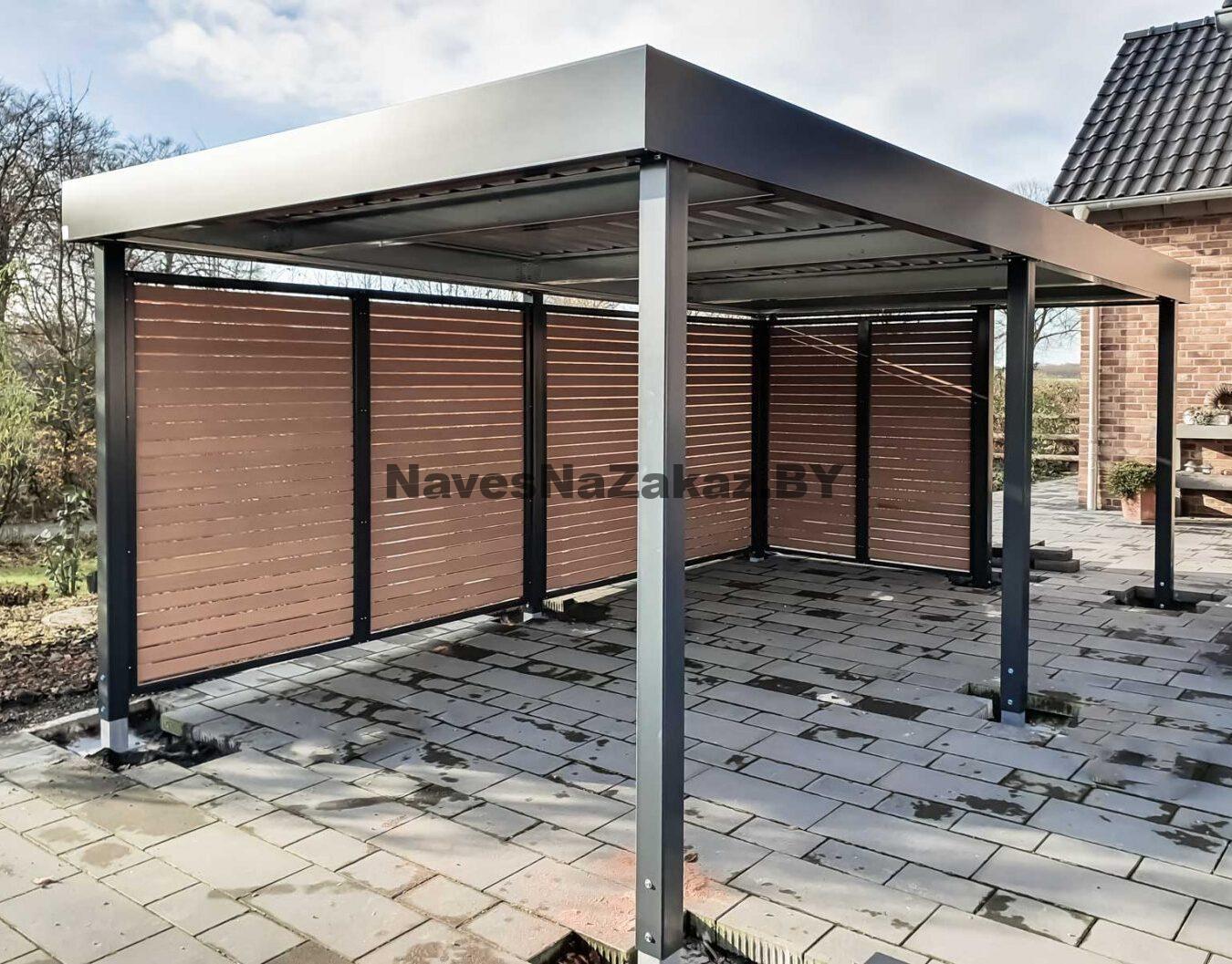 Беседка из металла в современном стиле 4 на 6