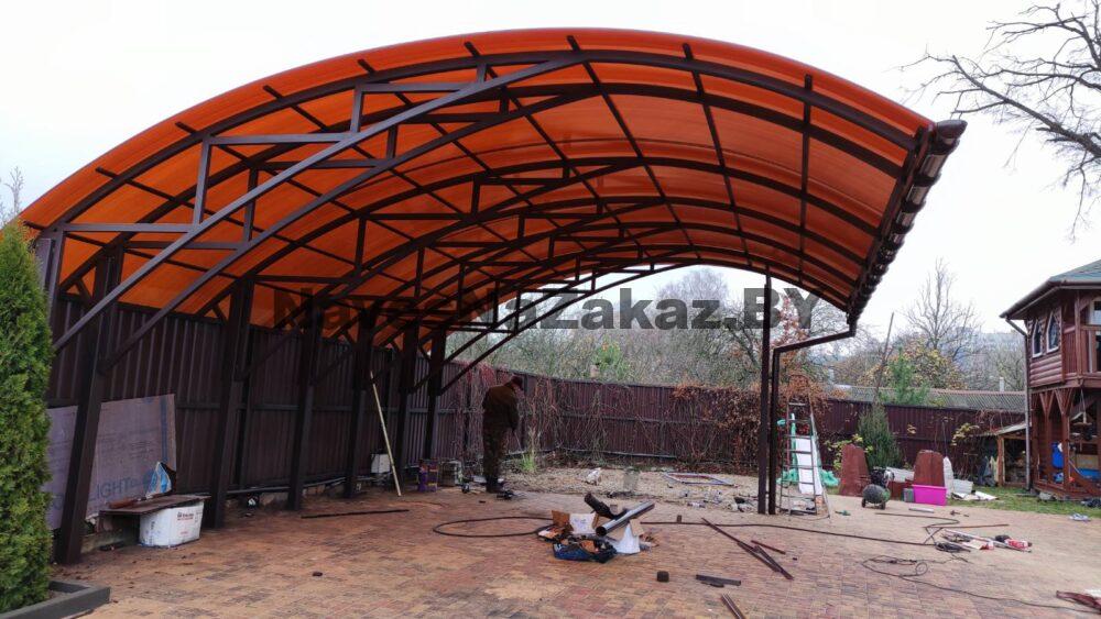 Консольный навес 7 на 8