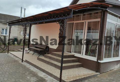 Арочный кованый навес 8 на 3